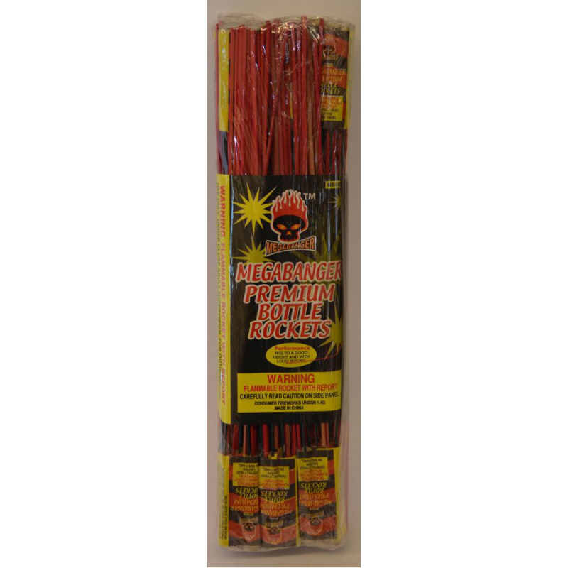 Megabanger Premium Bottle Rockets Buy Fireworks in Fort Pierce
